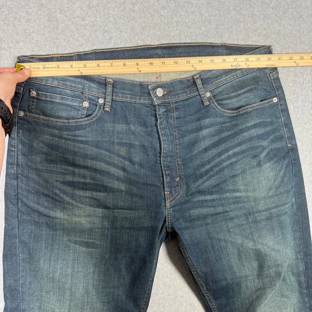 Levis 559 Relaxed Straight Jeans Mens 40x30 Blue Denim Dark Wash Western